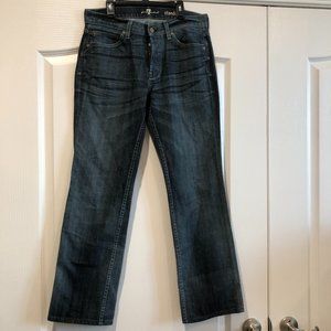 7 for All Mankind Womens Standard Fit Straight Leg Button Jeans Size 32”W/30” I